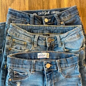 Bundle of 3 Jeans Size 8 Girls Jordache, Cat & Jack & Art Class